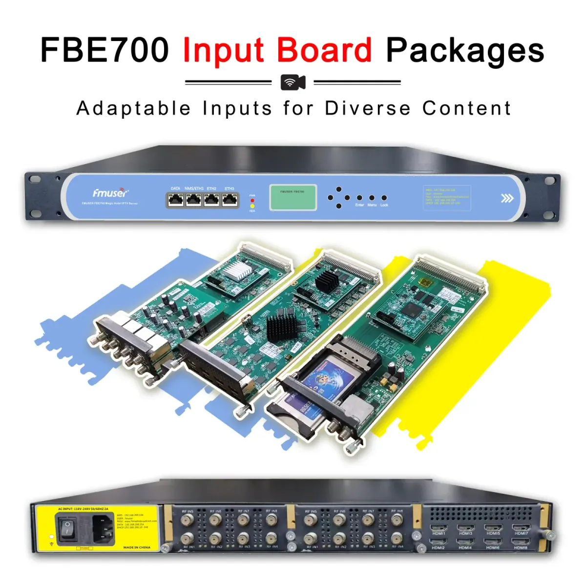 Second input board layout