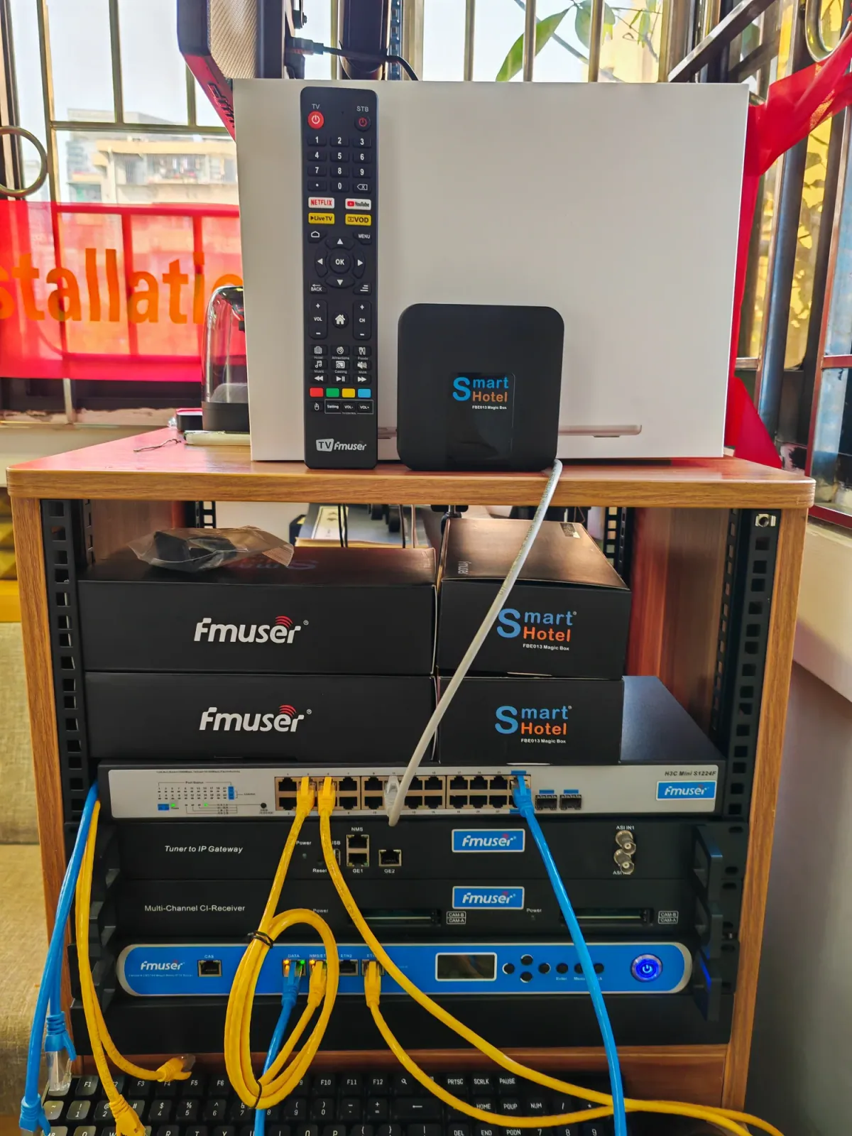 Rack-mount wiring