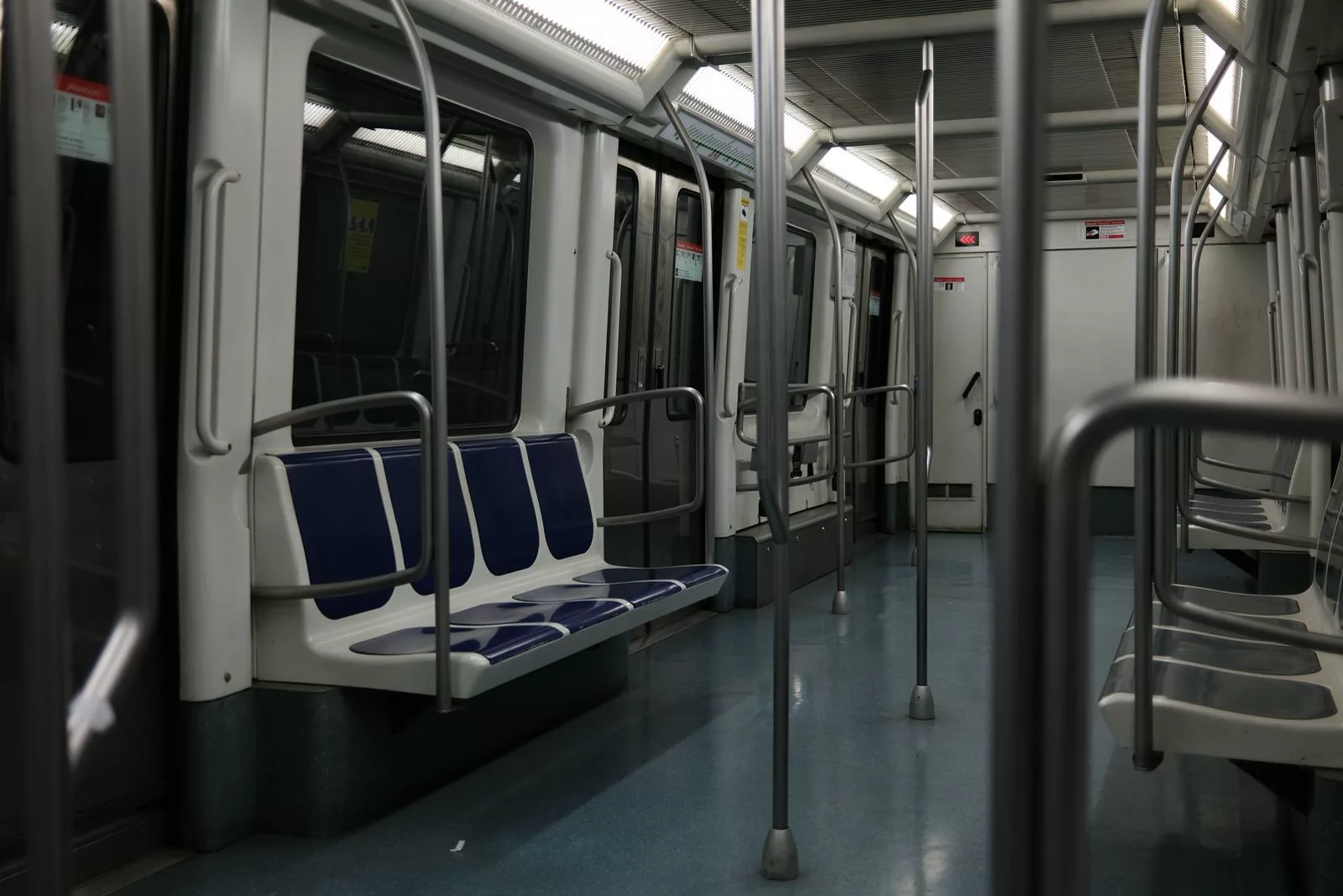Vantis IPTV passenger information and entertainment displays inside a train carriage